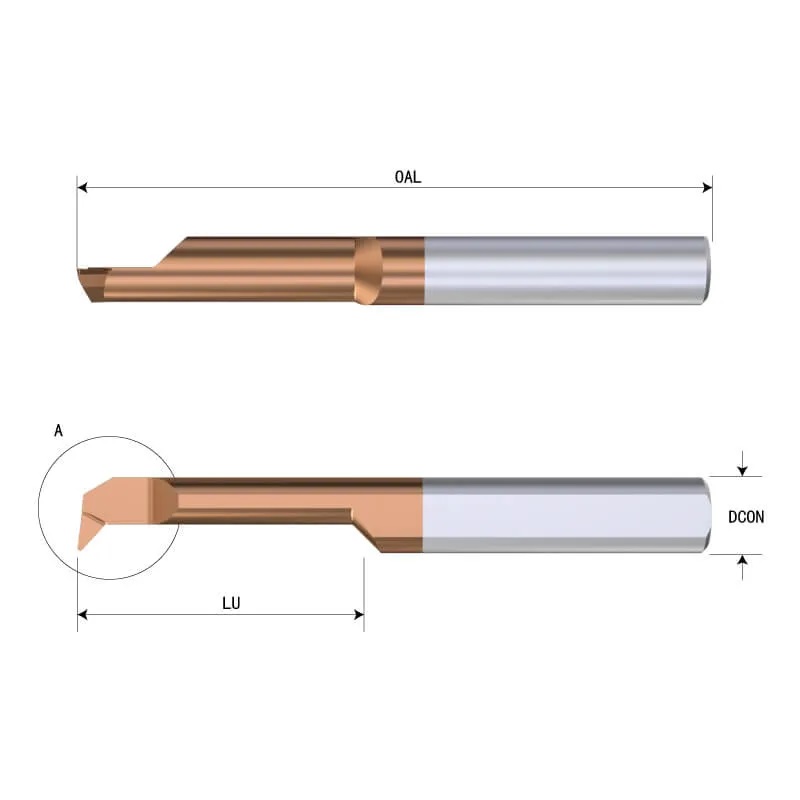 Cylindrical object technical drawing